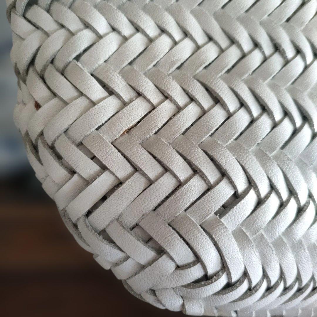 DRAGONDIFFUSION　ドラゴン　ホワイト編み込みトートバッグ