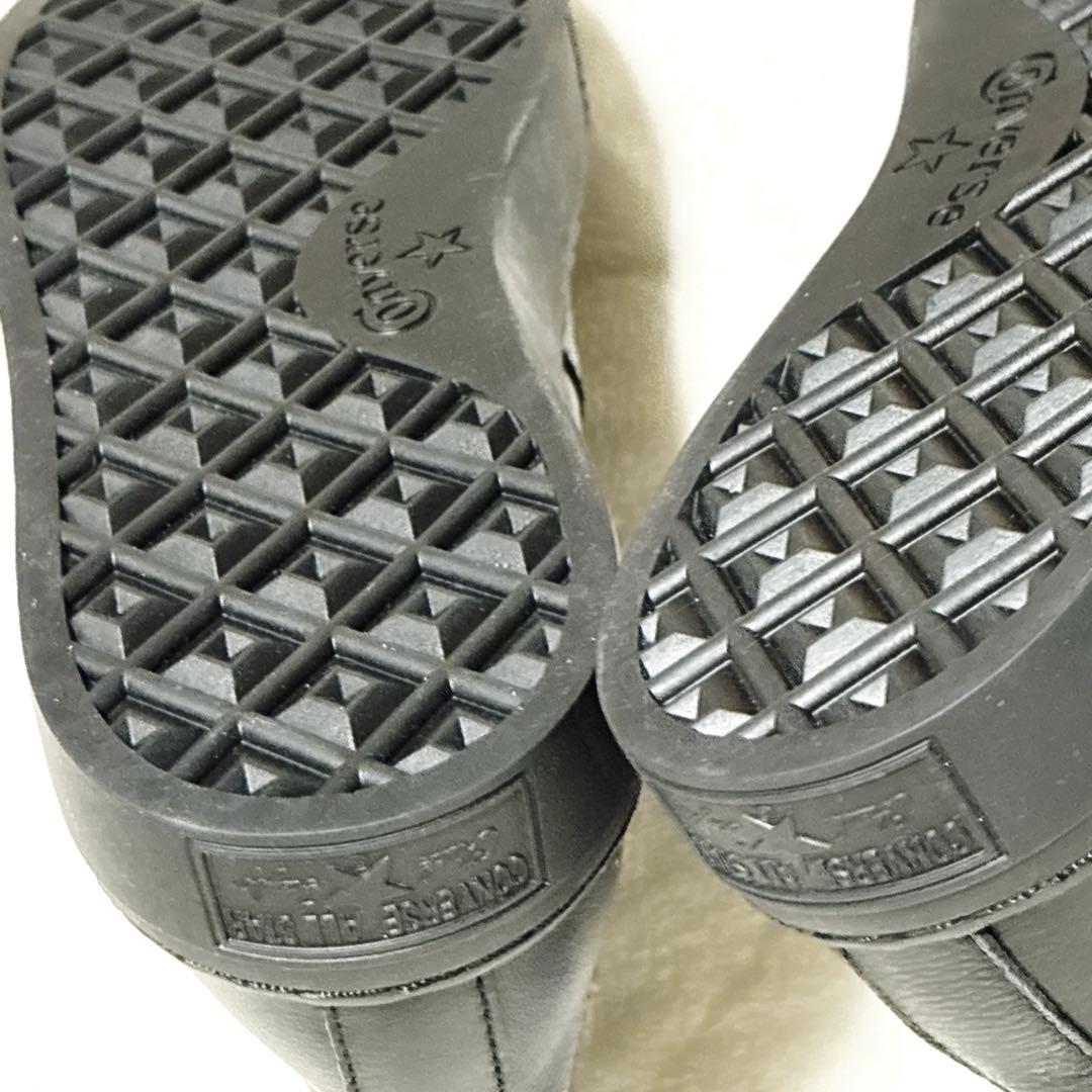 新品 本革 コンバース オールスター クップ エペ WR サイドゴアブーツ 黒