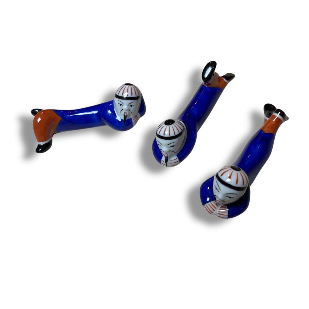 専用 HEREND ヘレンドマンダリン シノワズリ 箸置き 3つセット 青