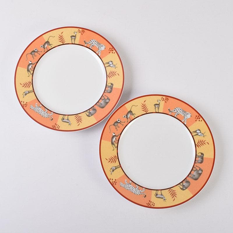 HERMES　エルメス　アフリカシリーズ　ペアプレート　箱付　M　R9131