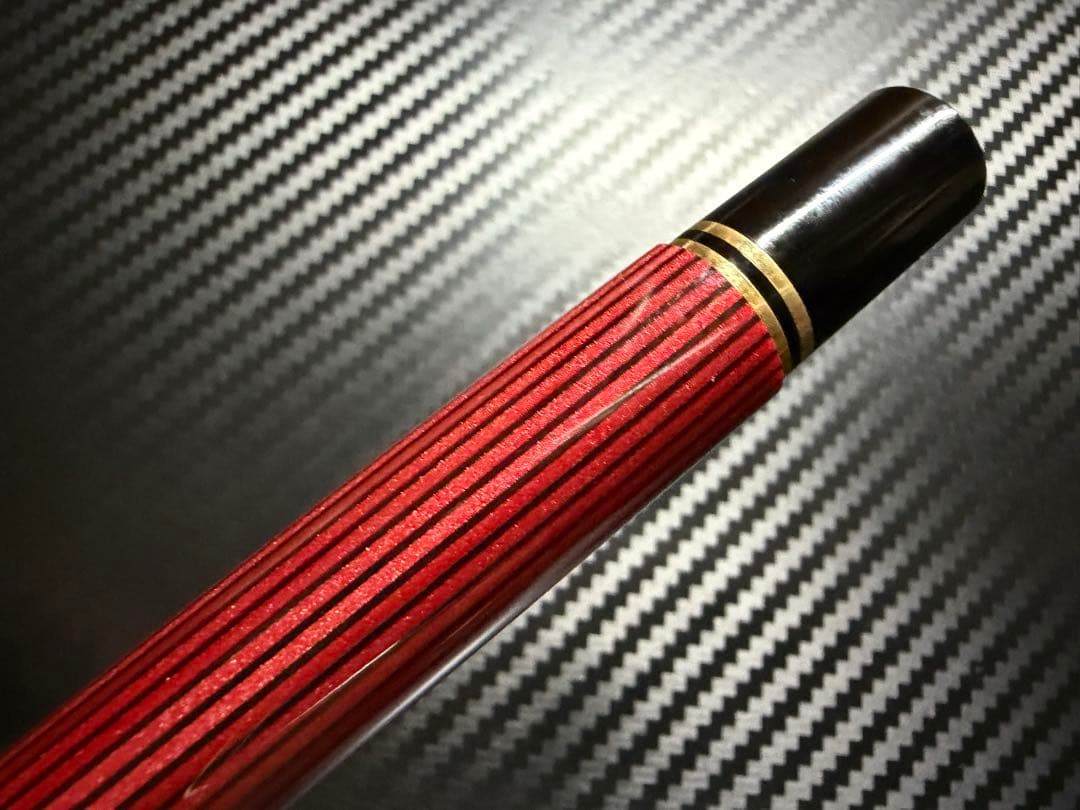 未使用に近い ペリカン スーベーレーン M800 赤縞 F 細字 万年筆