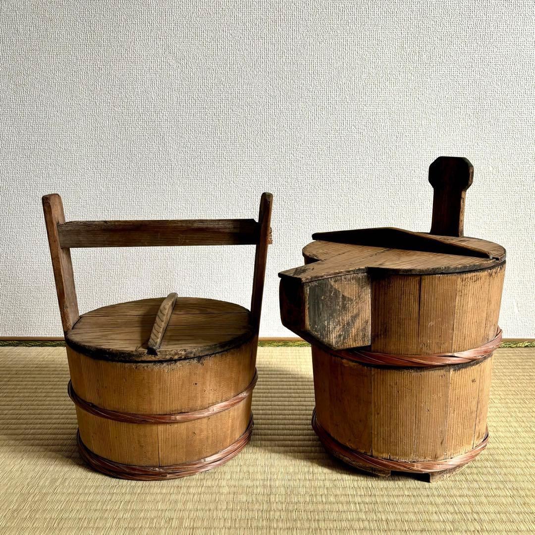 chada様　2点まとめて　古い桶