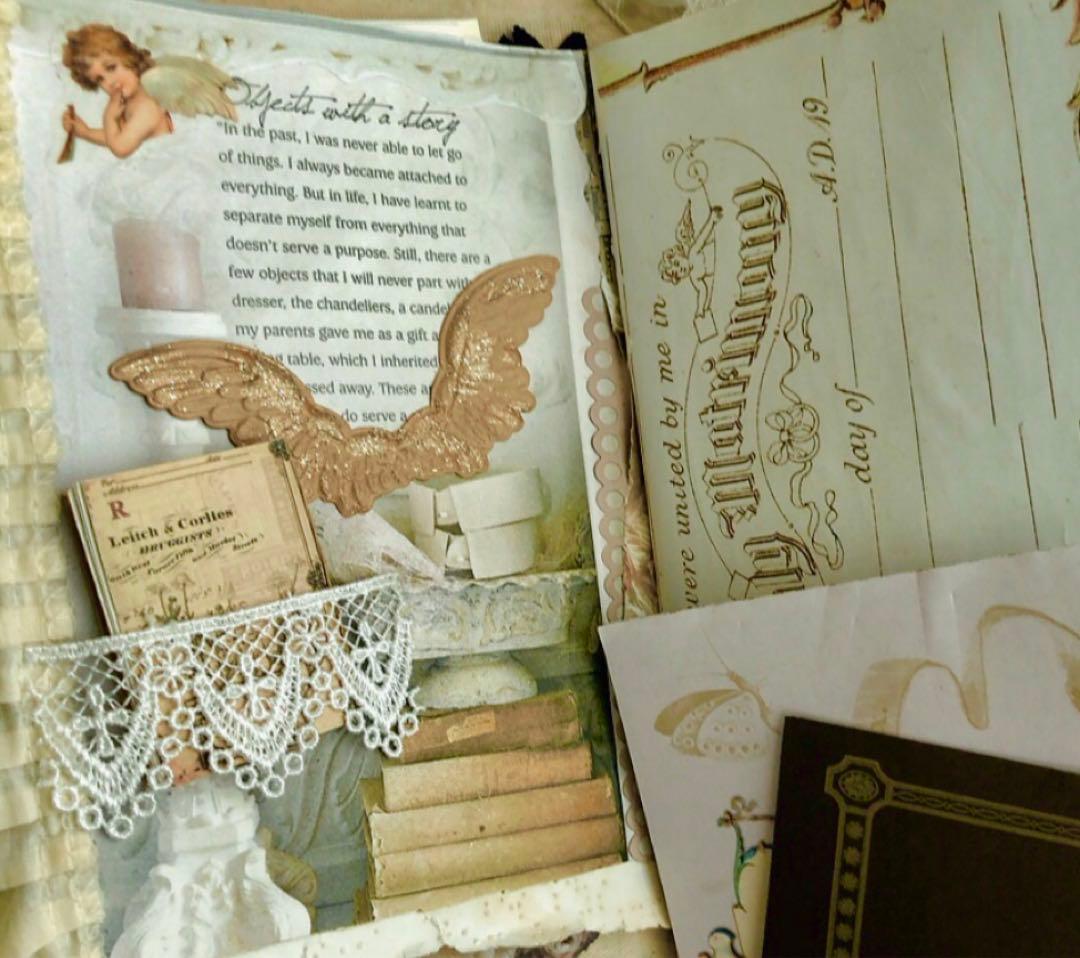 感謝セール❣️多種類染レースたっぷり『天使』ジャンクジャーナル雑記帳