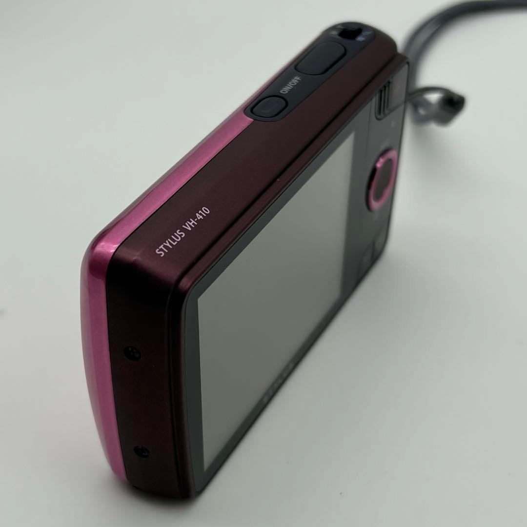 【美品】OLYMPUS オリンパス VH-410 ピンク コンデジ 動作確認済み
