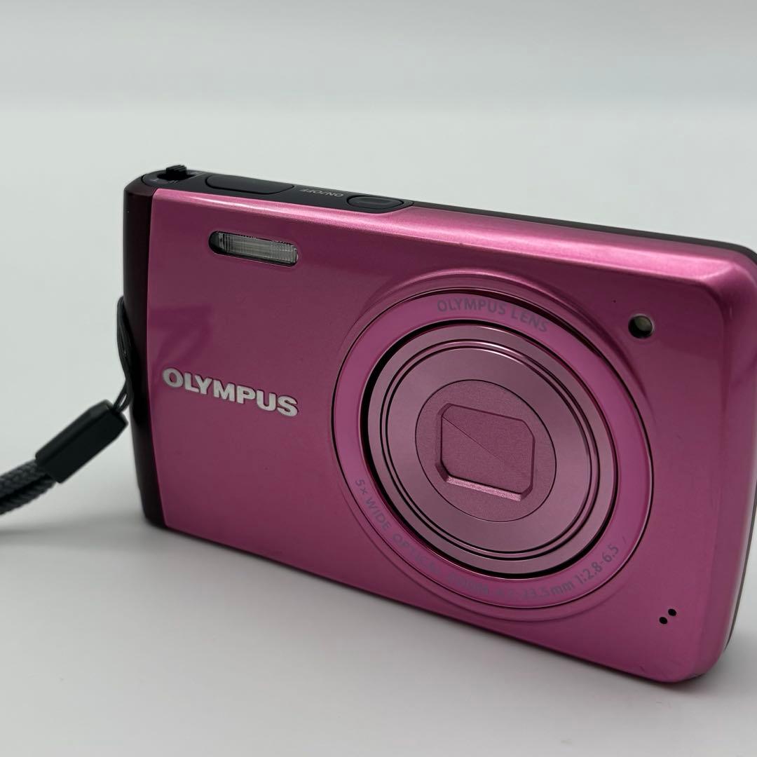 【美品】OLYMPUS オリンパス VH-410 ピンク コンデジ 動作確認済み