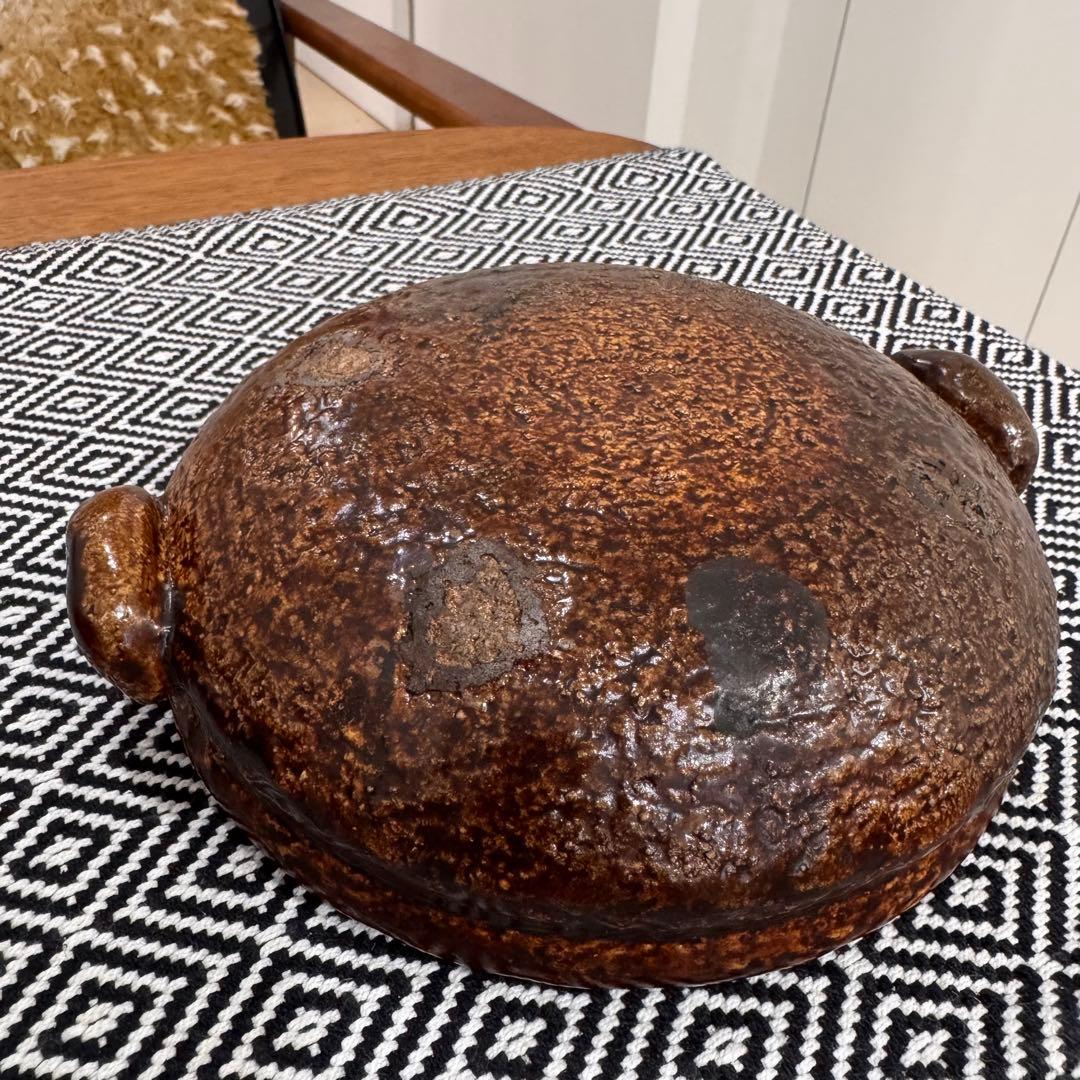 ✴︎ 雲井窯 ✴︎ 土鍋 中川一辺陶 一人鍋 飴釉 美品
