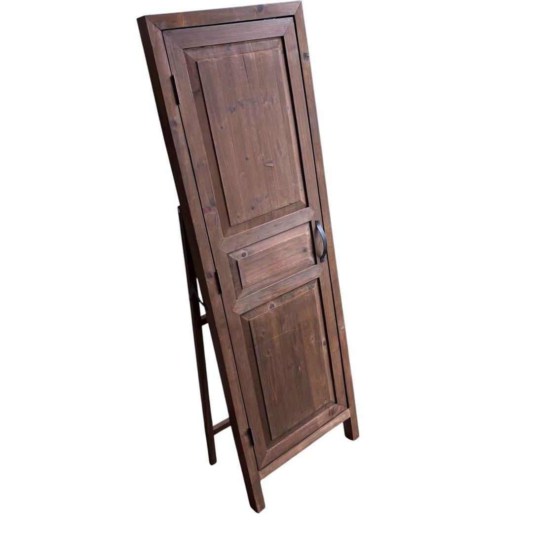 東谷　アンティーク調ドアミラー スタンドミラー