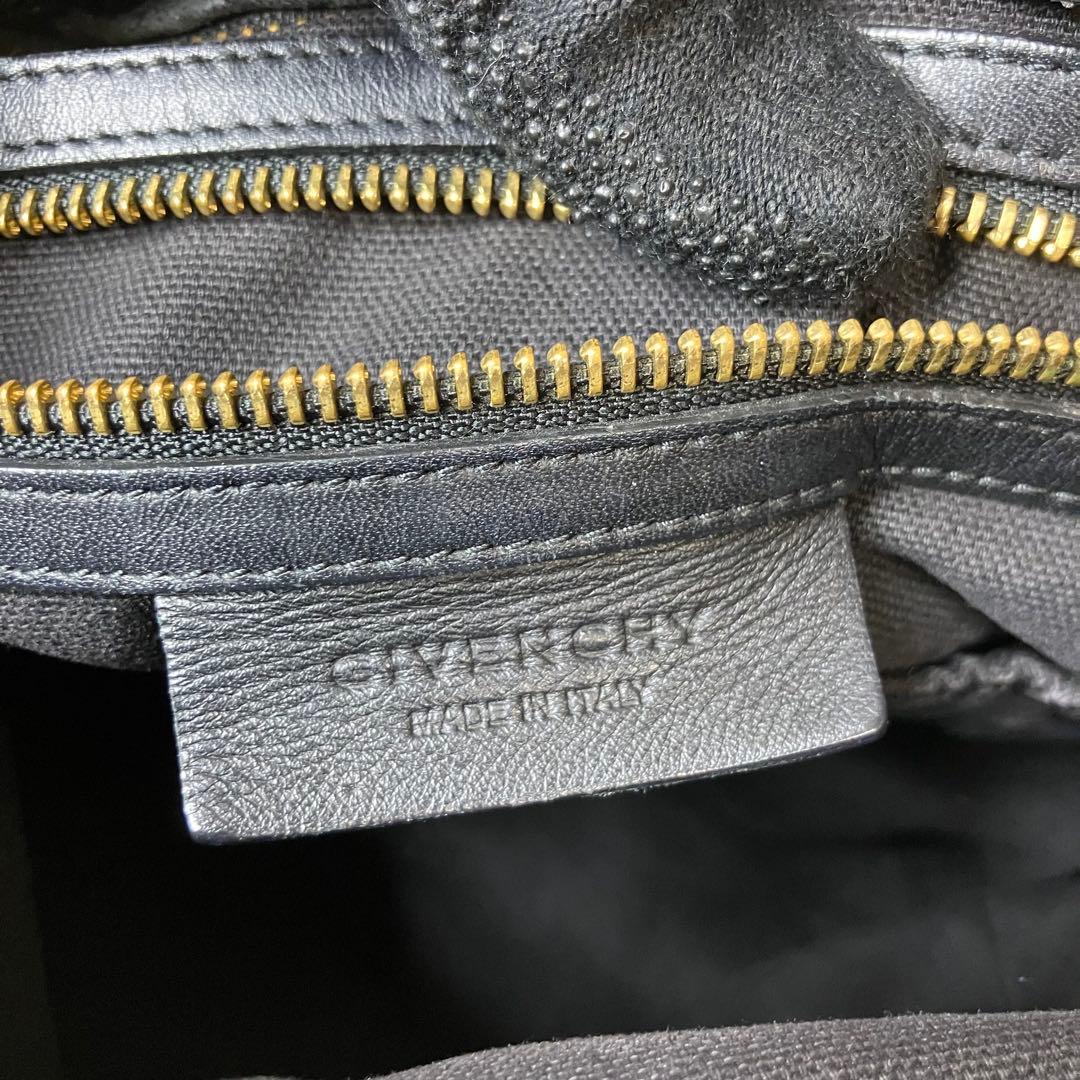 ジバンシー✨パンドラ 2way シワ加工 ロゴ金具 黒 ショルダーバッグ