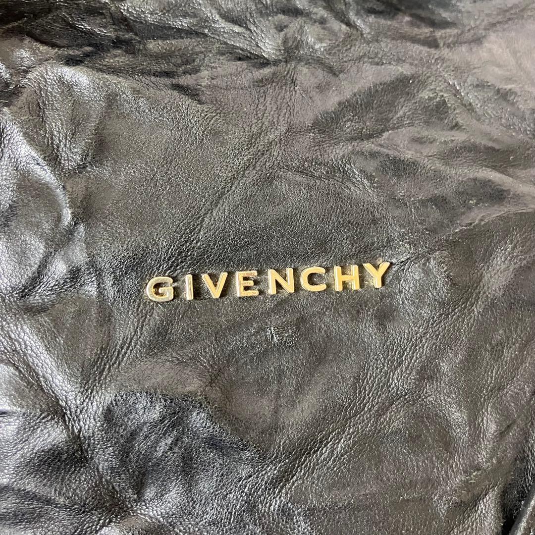 ジバンシー✨パンドラ 2way シワ加工 ロゴ金具 黒 ショルダーバッグ