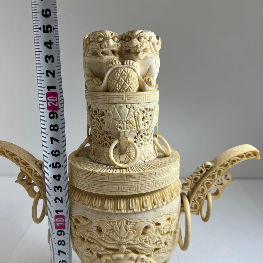 極上　香炉　649g 高さ25㎝　東な8-0201①