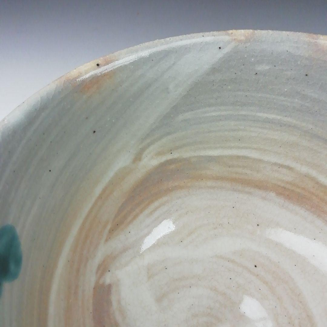 Ｔ３９８　茶碗　『赤土　大根蕪文』『平安　橋本紫雲 造』　共箱　抹茶碗　茶道具