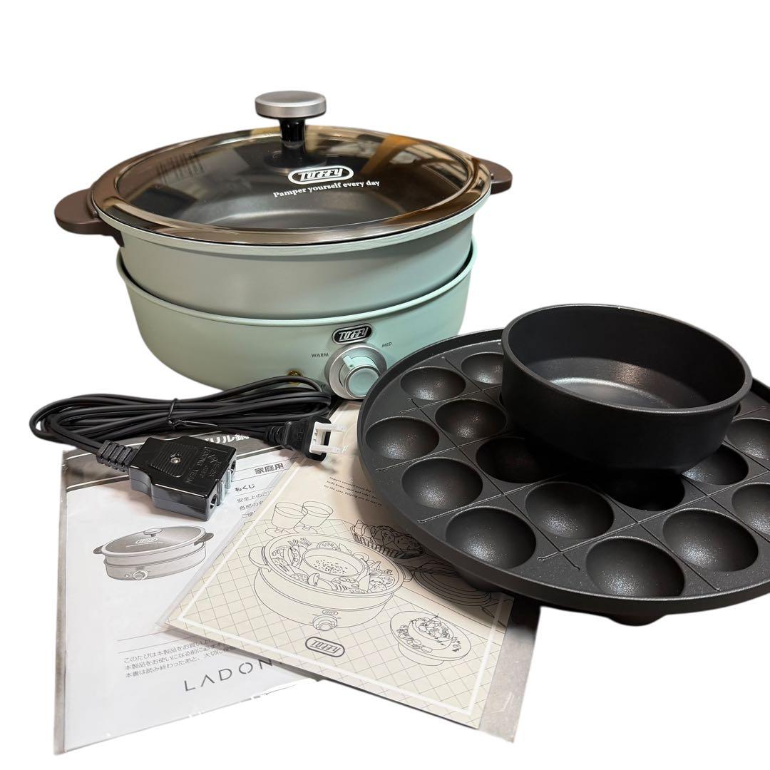 Toffy 電気グリル鍋 K-HP2 未使用 たこ焼き付