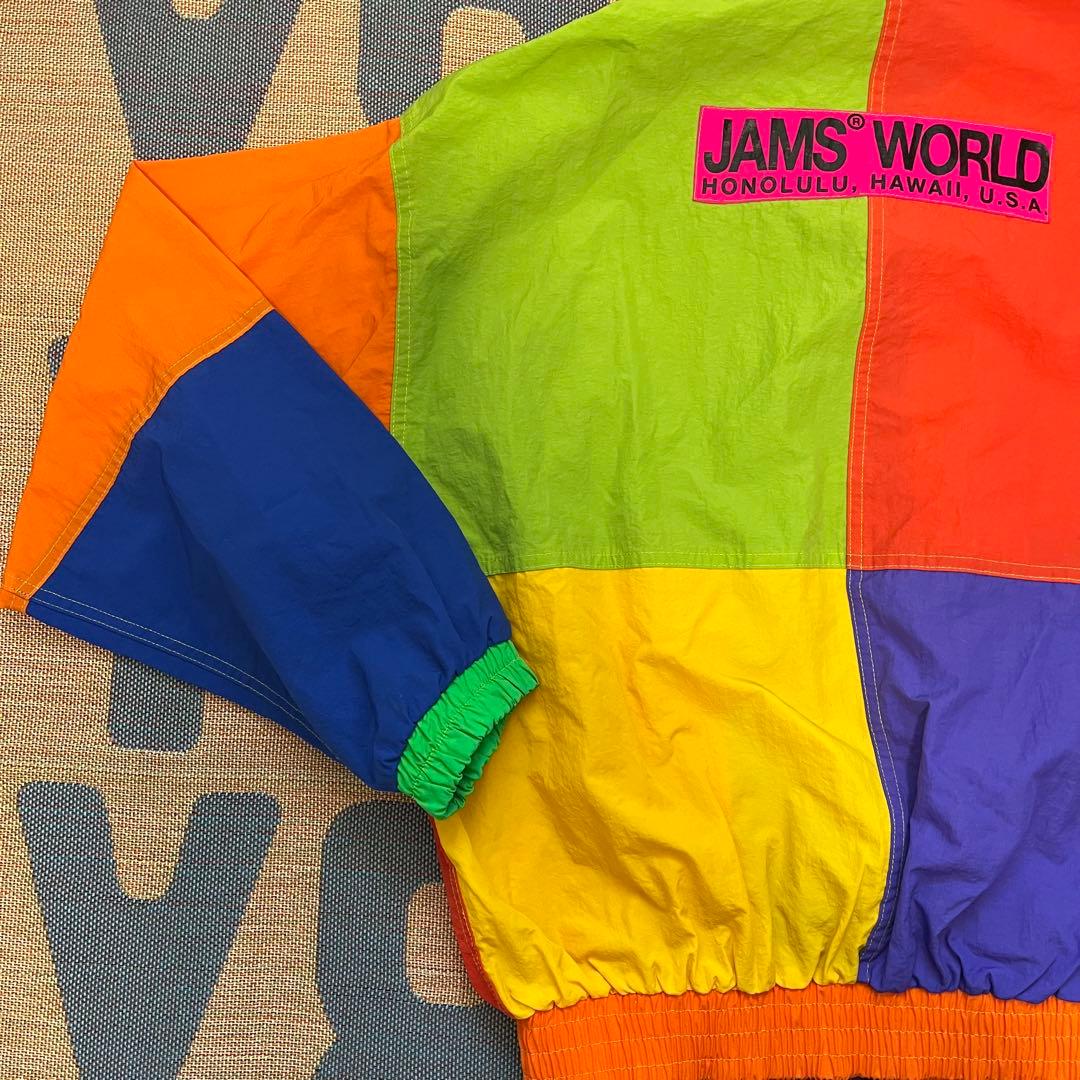 【美品】90s USA製 JAMS WORLD クレイジー ナイロンジャケット