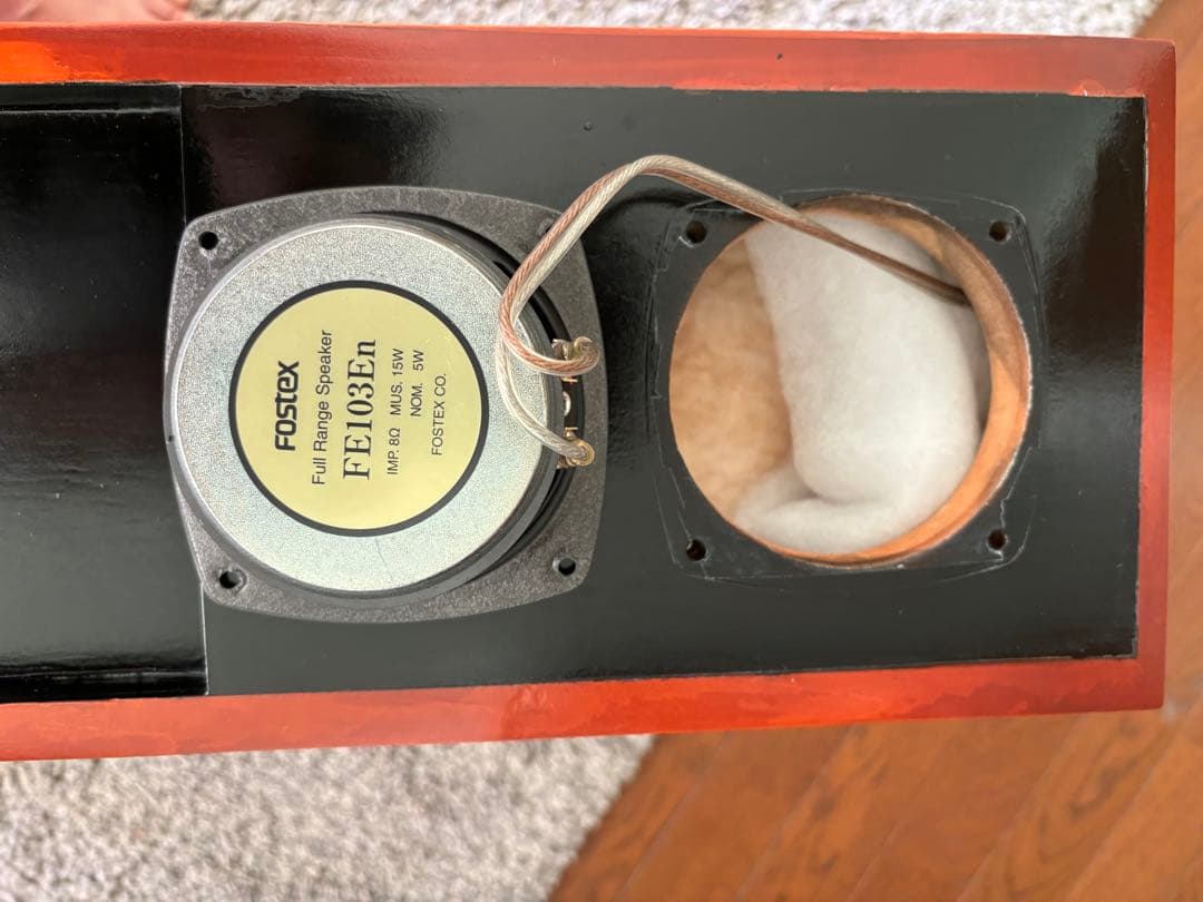 自作バックロードホーン　FOSTEX FE103en使用