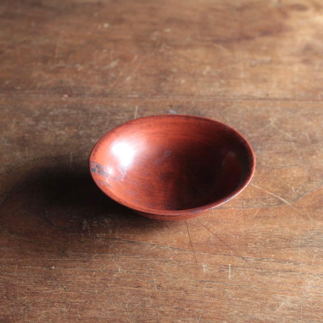 朱塗り 盃 平盃 小椀 酒器 No.2 古美術 古道具 アンティーク