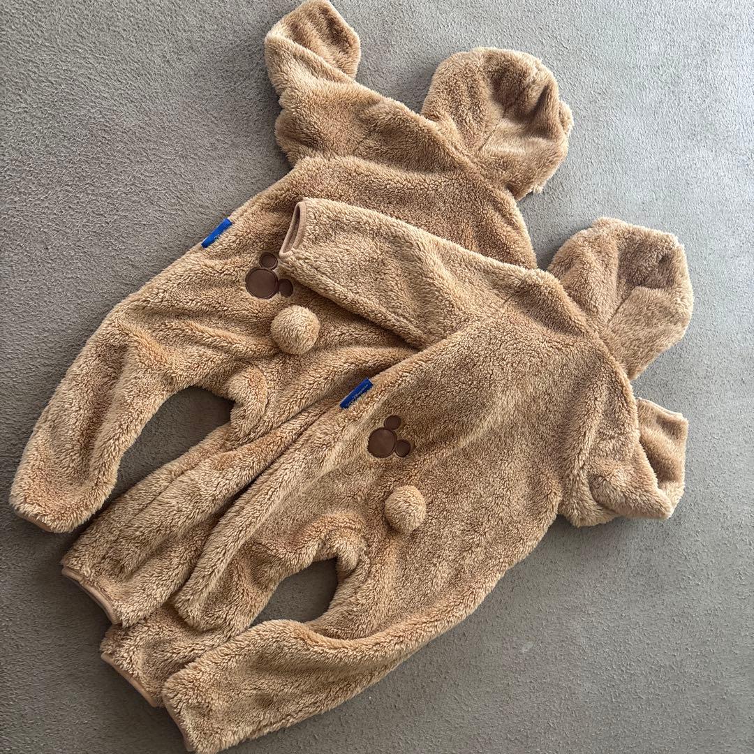 双子　【公式】ダッフィー 着ぐるみ　カバーオール90cm