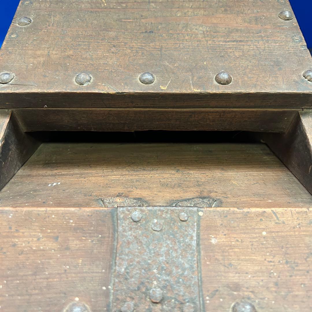 蔵出品⑤ 賽銭箱 銭函 銭箱 木製 工芸品 アンティーク