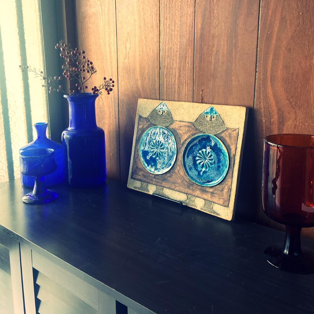 インガーパーソン 陶板 リンドベリ バイキング 壁掛け ロールストランド B