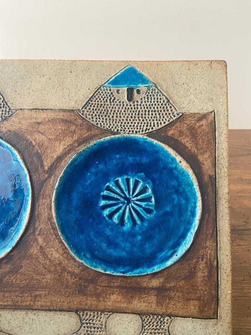 インガーパーソン 陶板 リンドベリ バイキング 壁掛け ロールストランド B