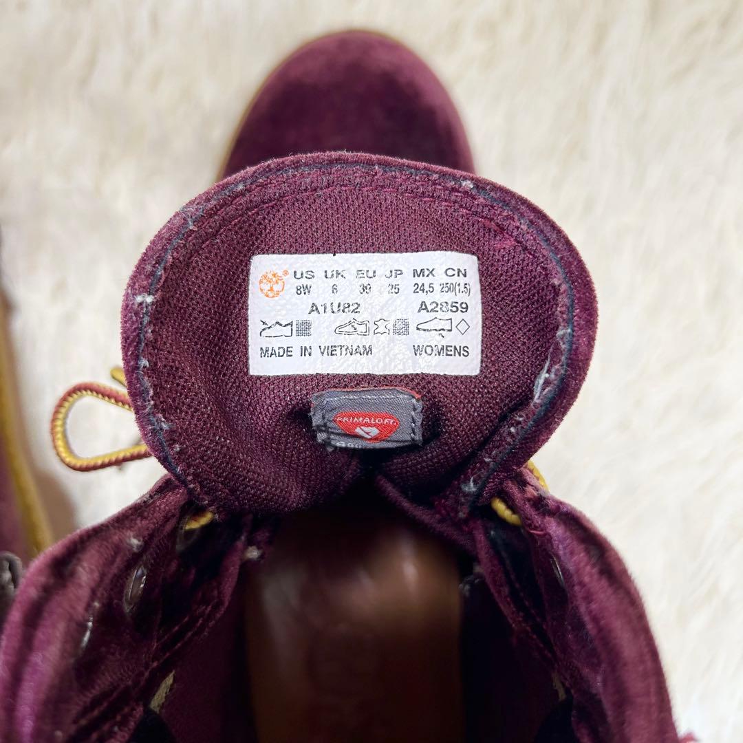 H*売様 ✨極美品✨Timberland×OFF-WHITE ベルベット 6ホー