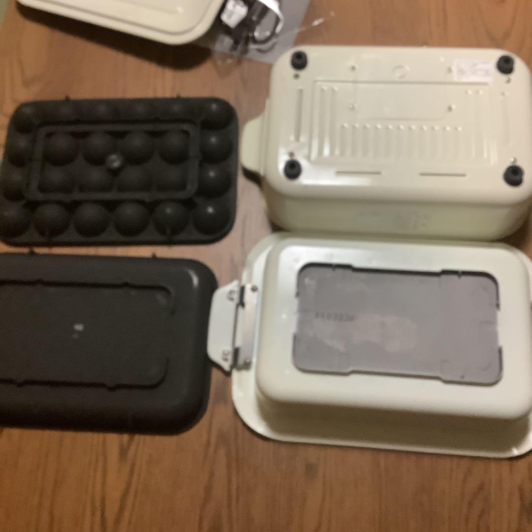 ブルーノ　コンパクトホットプレート　プレート2枚＆セラミック鍋