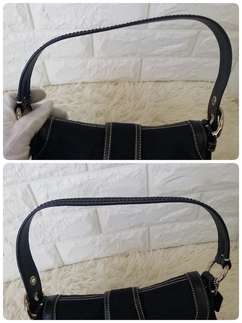 COACH／コーチ／SOHO／ソーホー／黒ブラック／シグネチャー／ワンショルダー