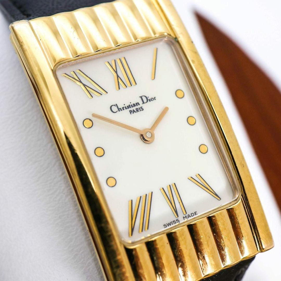 稼働 Christian Dior 腕時計 アンティーク 新品レザー 2071