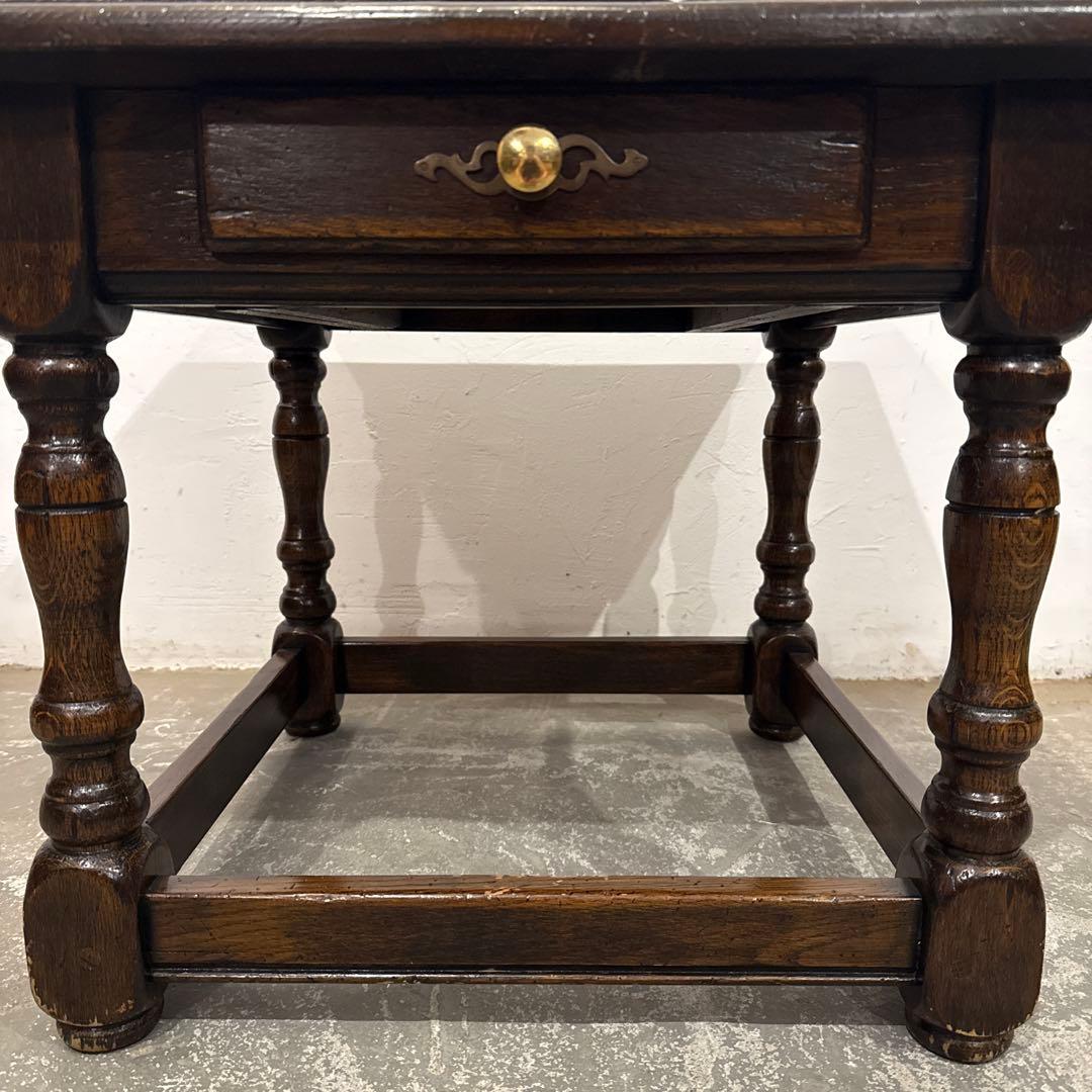 年末年始saleヴィンテージ　木製サイドテーブル　引き出し付き2