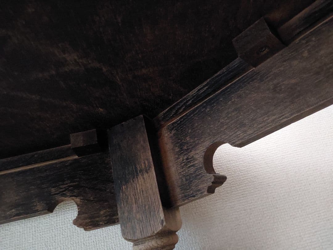 剥離フランスアンティーク家具 ローテーブル