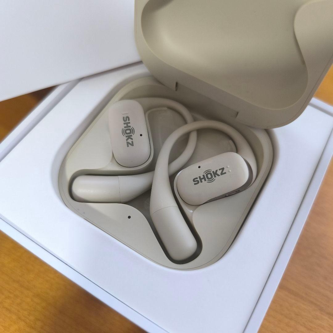 shokz OPENFIT ワイヤレスイヤホン ホワイト