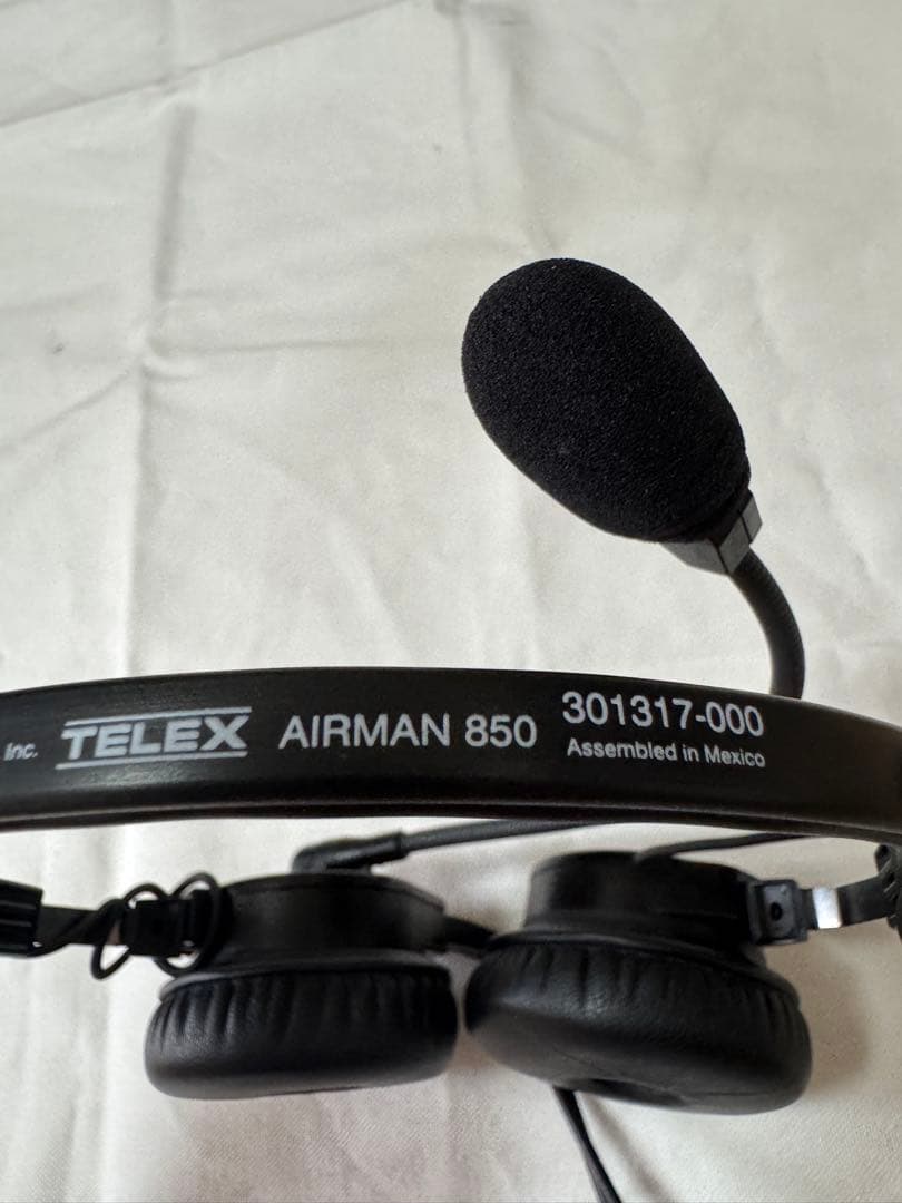 TELEX AIRMAN 850 ヘッドセット　2pin 両耳
