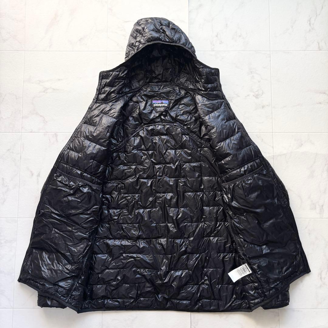 美品 パタゴニア マイクロパフフーディ プリマフィル ブラック XL