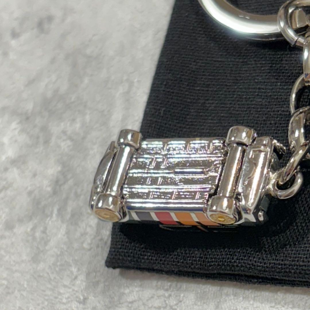【美品】 Paul Smith ミニクーパー キーリング マルチストライプ