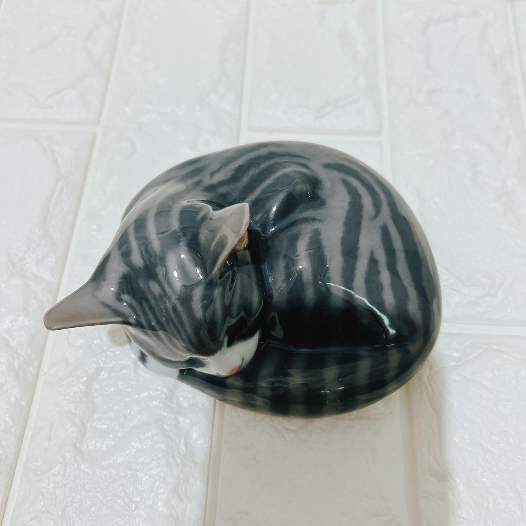 ロイヤルコペンハーゲン　眠り猫　フィギュリン