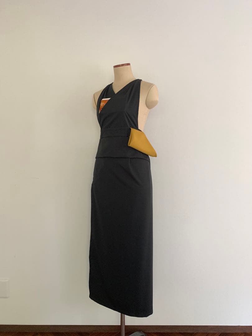 茶道稽古着　二部式　ツイル　Noir 黒