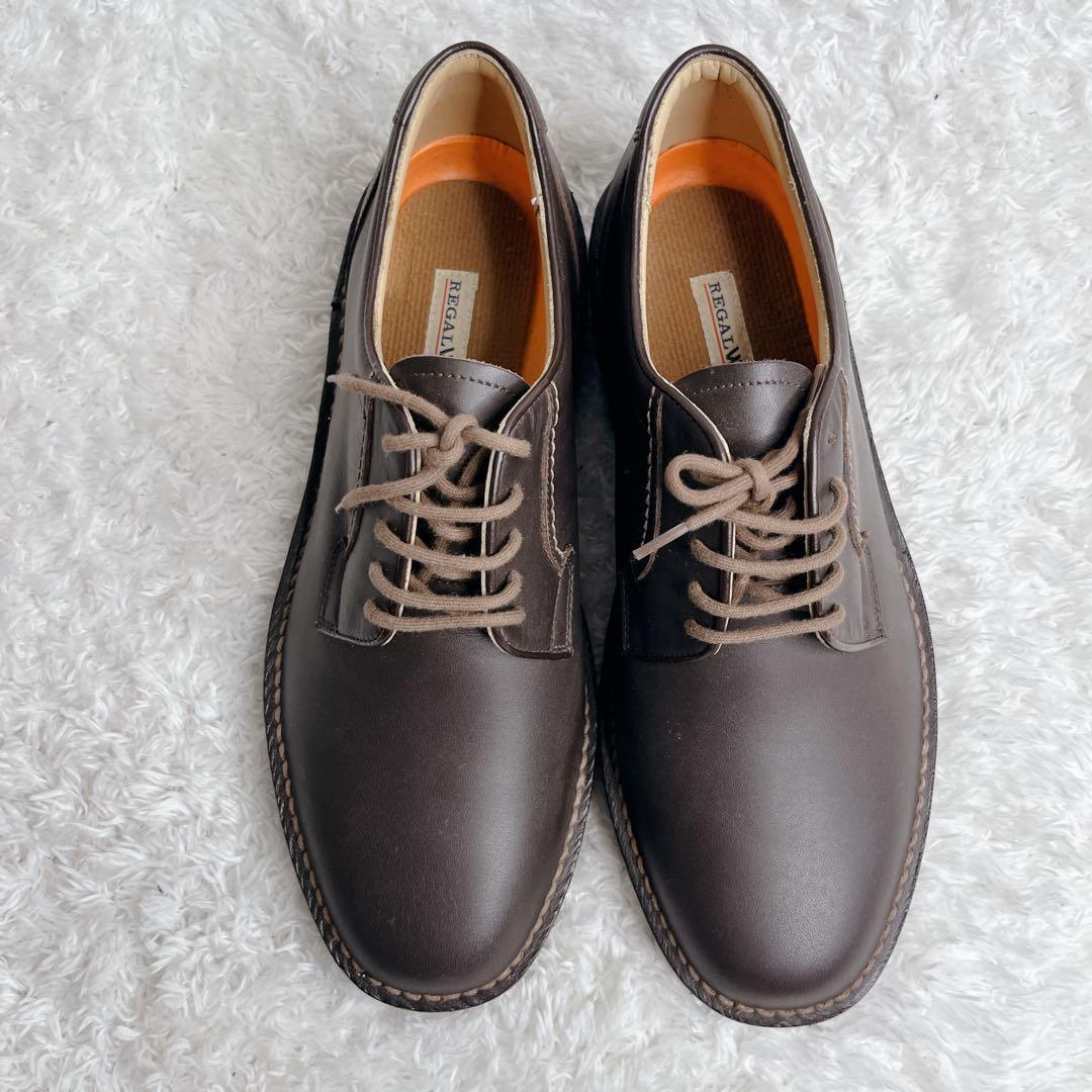 未使用品 REGAL WALKER 革靴 コンフォートシューズ ブラウン レザー