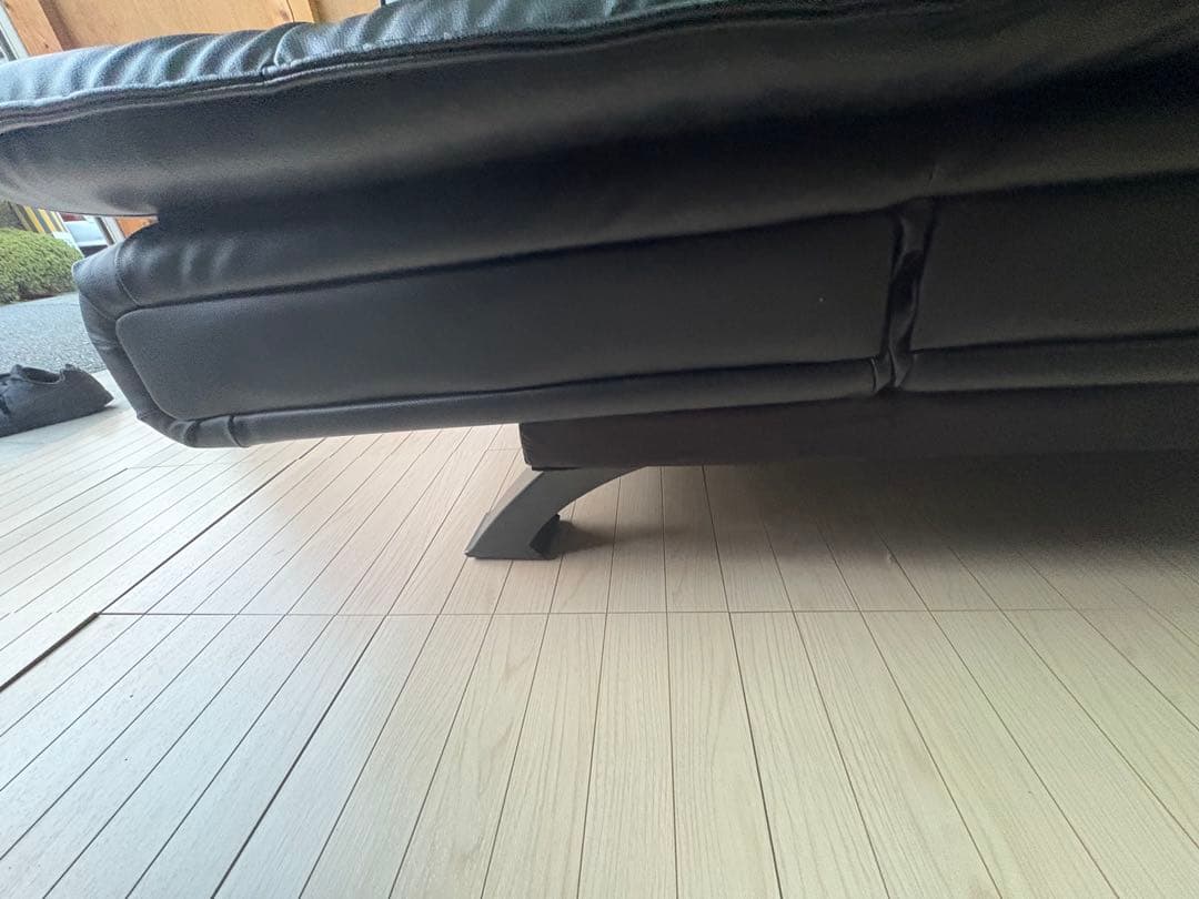 ニトリ　傷・汚れに強い合成皮革 ソファベッド(Nシールド ロック2 RC BK)