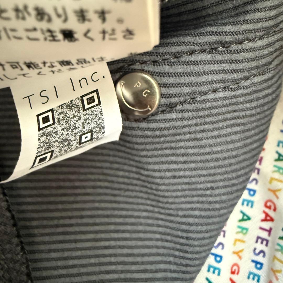 現行モデル　パーリーゲイツ　パンツ　L〜XL相当 グレー　ハンカチ付　コットン