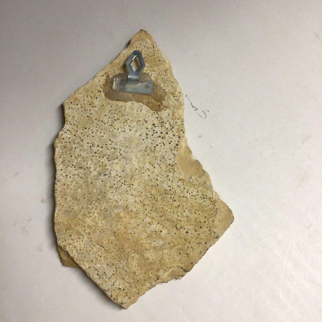 ★ロシア正教 古代のキリスト肖像画の石片 イコン 石画