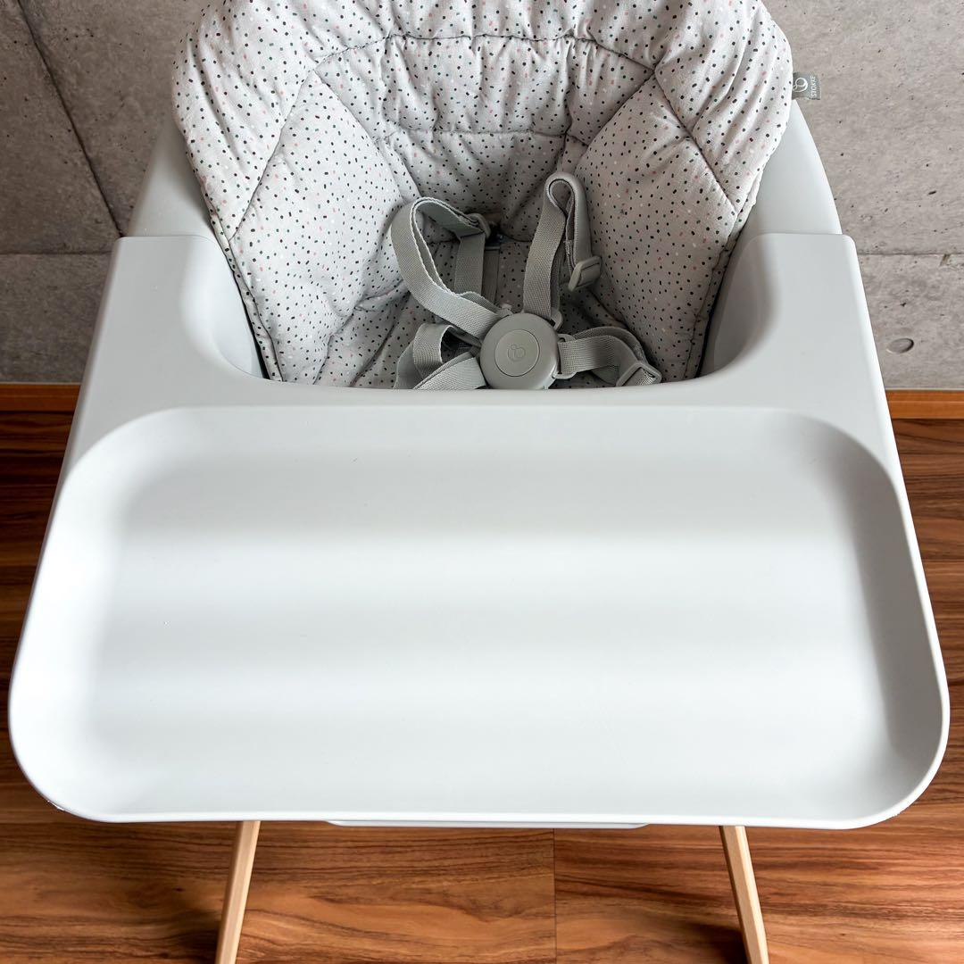 ストッケ　クリック　ハイチェア　グレー　クッション付