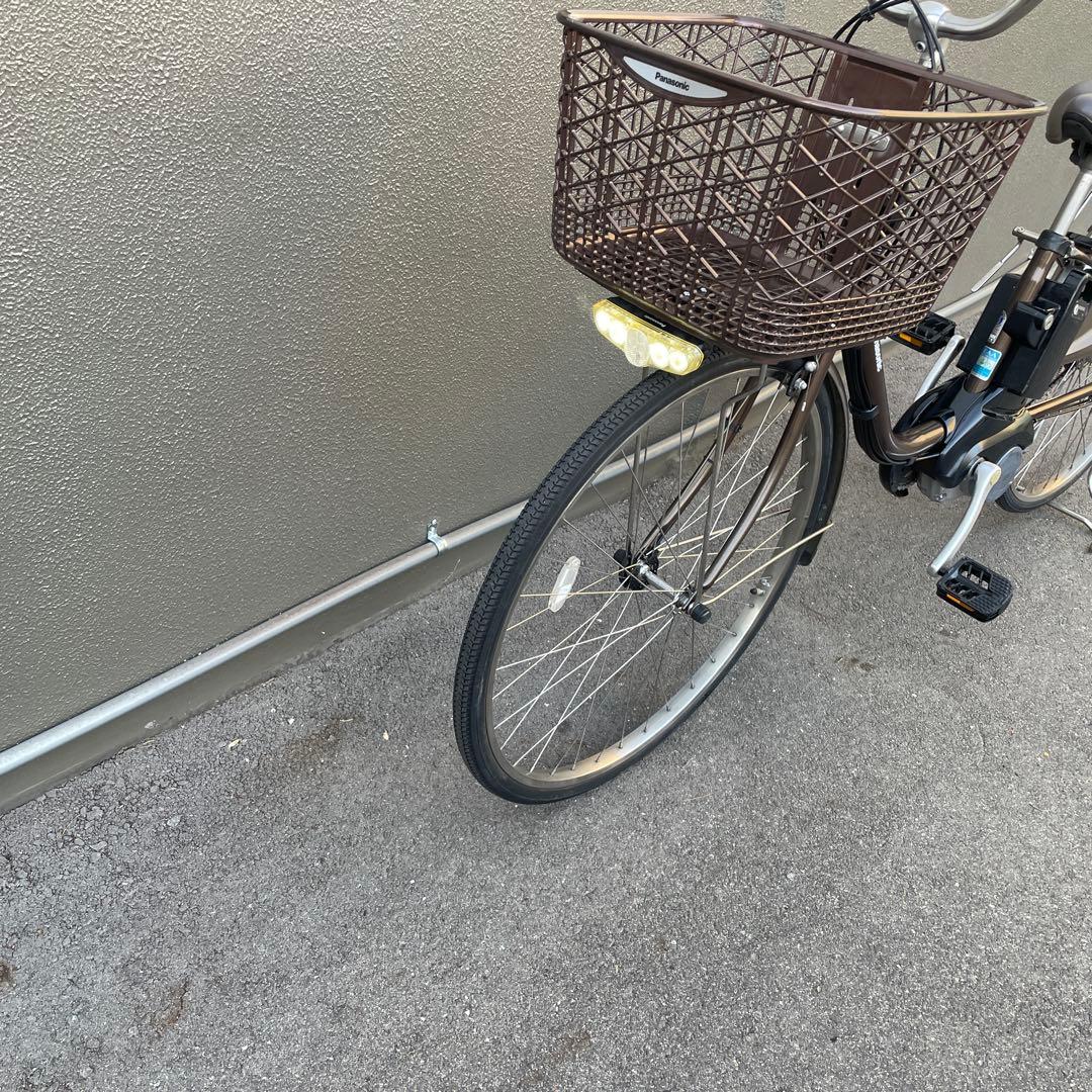 パナソニック電動アシスト自転車26インチ バッテリー16Ah ブラウン