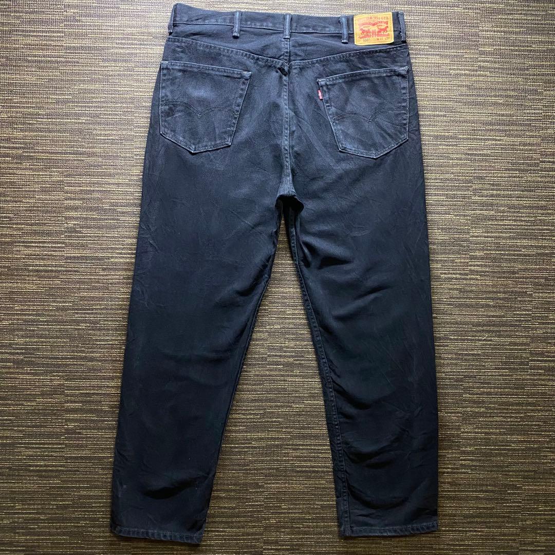リーバイス550 バギー　ブラック　デニム　古着　ストリート　W40