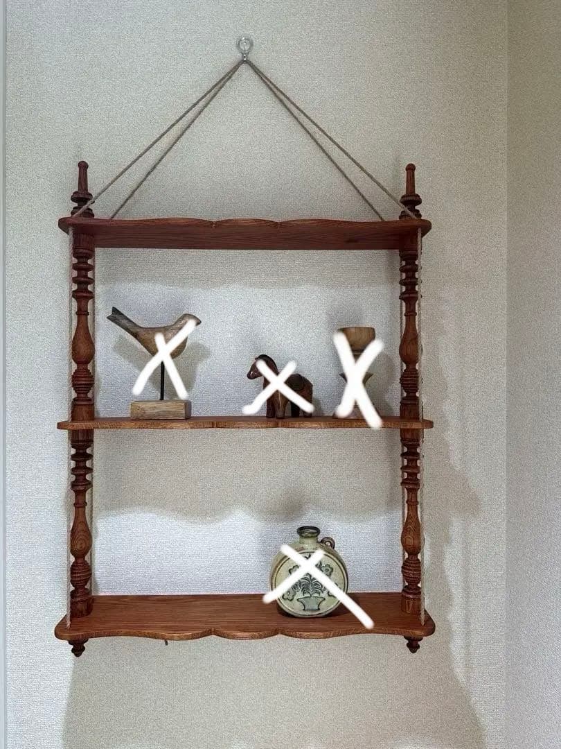 Re:CENO リセノインテリア　ウォールシェルフ　ヴィンテージレッド