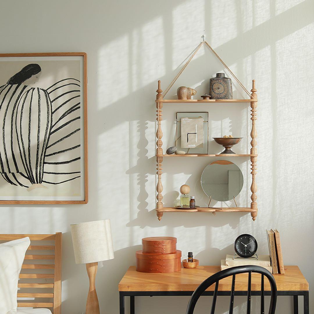 Re:CENO リセノインテリア　ウォールシェルフ　ヴィンテージレッド