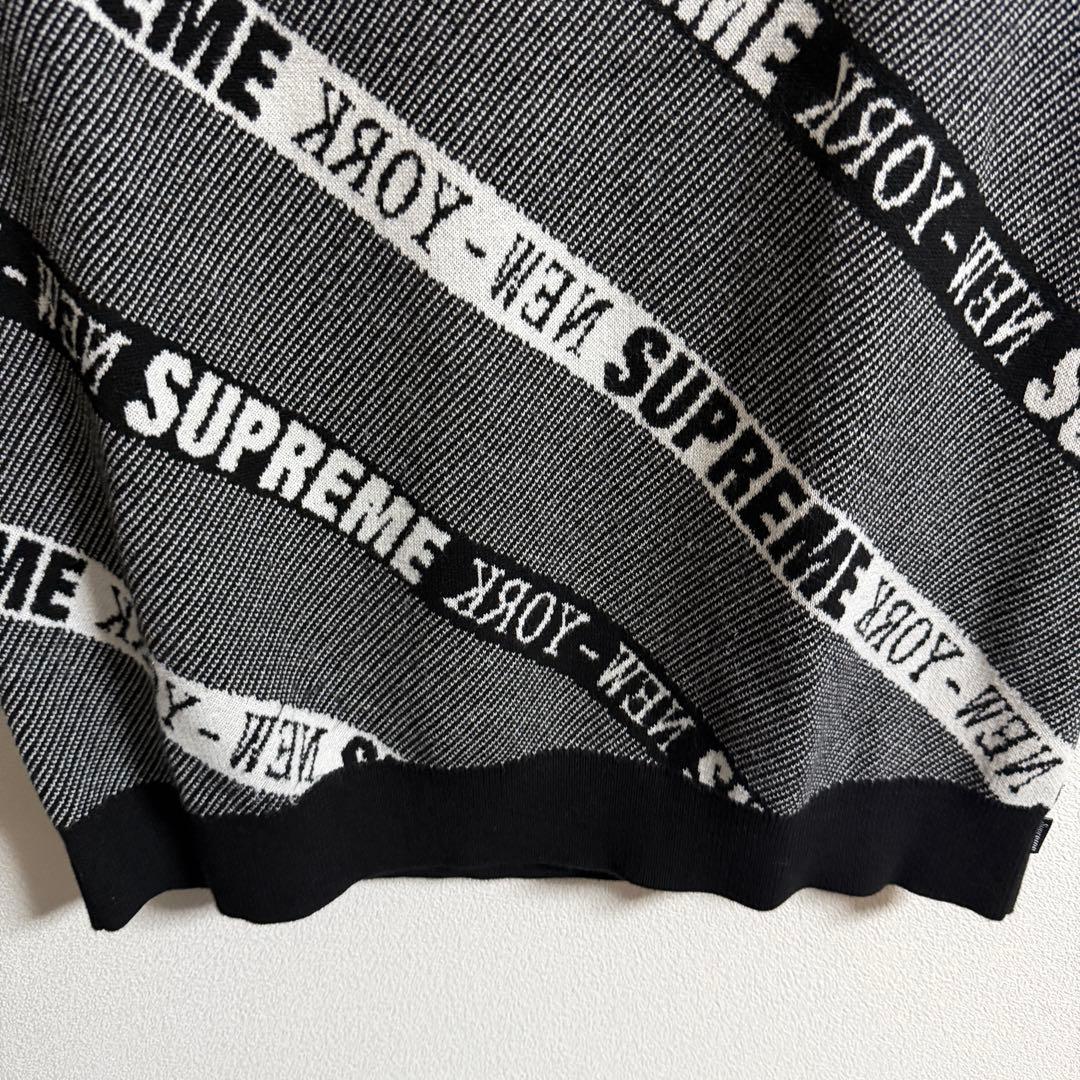 22SS Stripe Sweater Vest/ストライプニットベスト