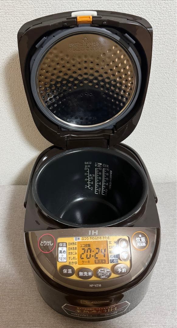 象印 極め炊き IH炊飯ジャーNP-VZ18 動作保証