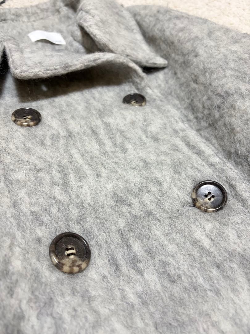 【超美品】コラージュ　ガリャルダガランテ　シャギーコート　ライトグレー