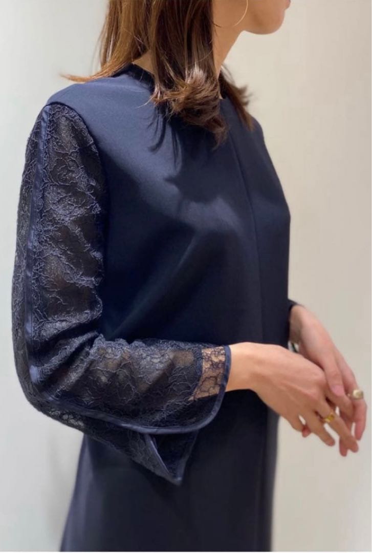 新品タグ付き　ボールジィ　ドライダブルクロス レースコンビワンピース