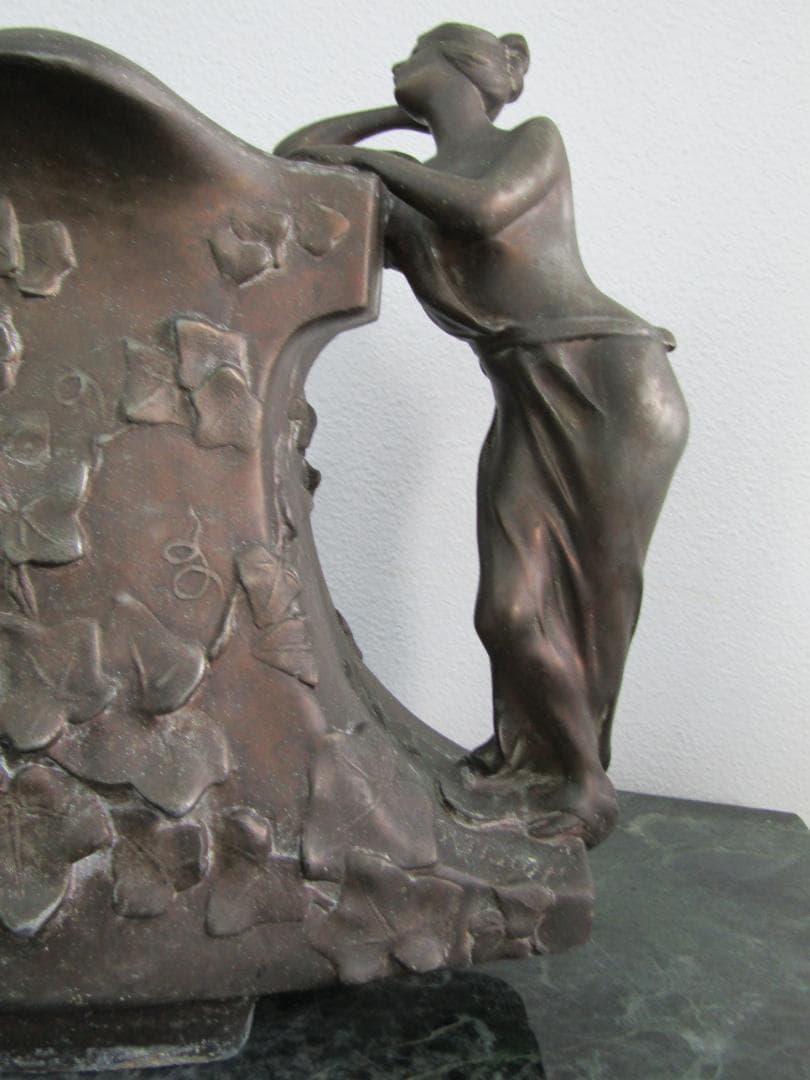 ヴィンテージ　銅製　花瓶　P. Philippi 装飾花瓶