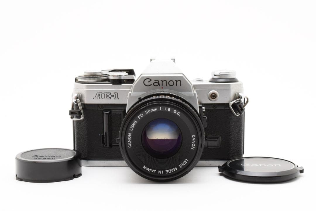 フィルムカメラ Canon AE-1 Silver + FD 50mm f1.8 s.c